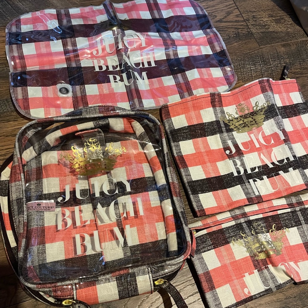 New Juicy Couture Beach Bum bag set